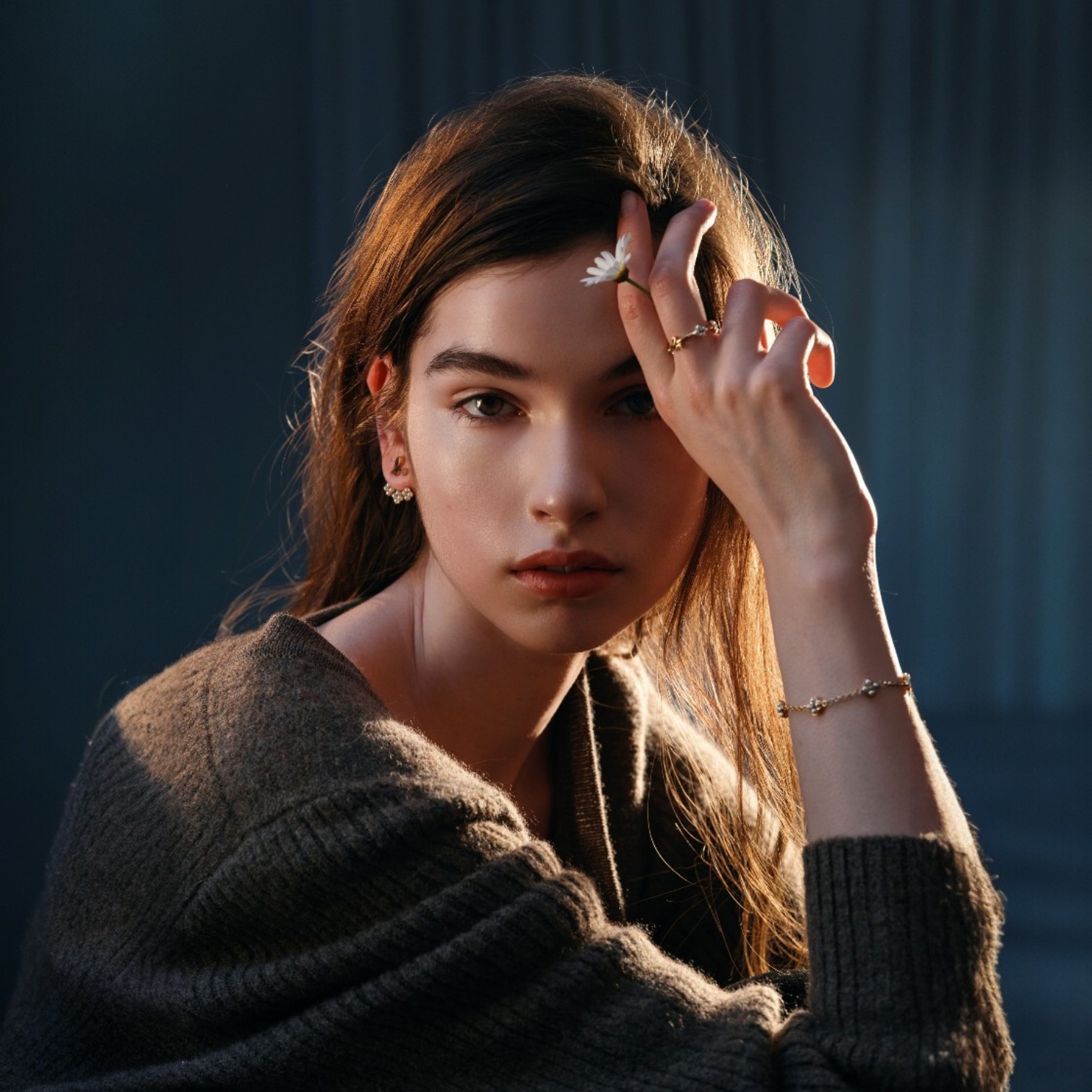 Double Bloom手鍊$3,980 戒指$3,280 耳環$3,280