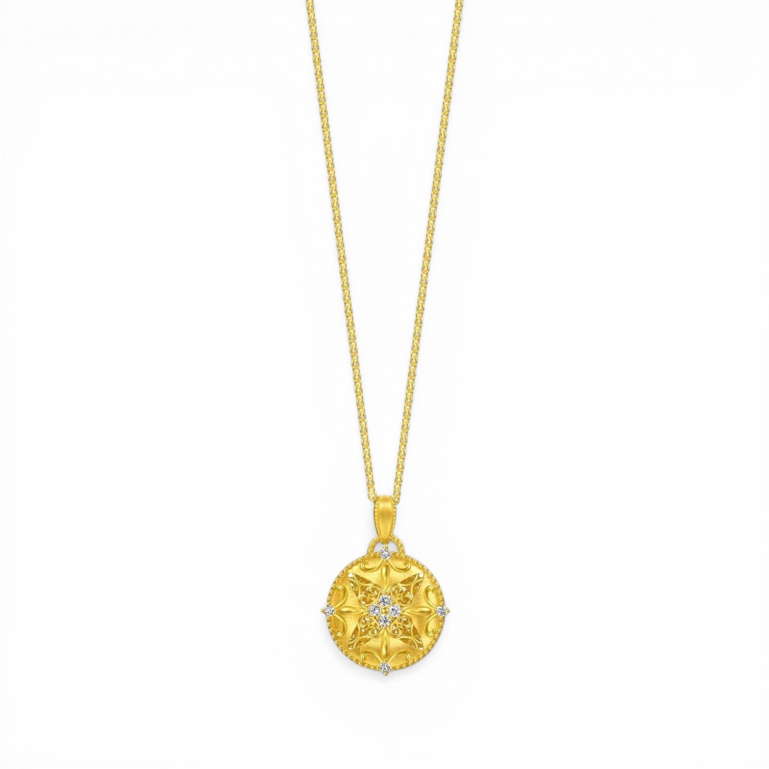 金韻羅曼 足金鑽鍊