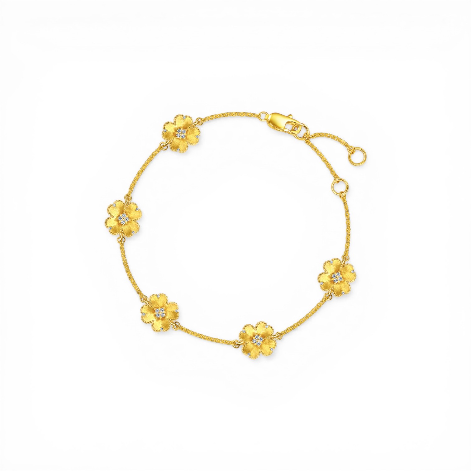 金韻羅曼 足金鑽鍊