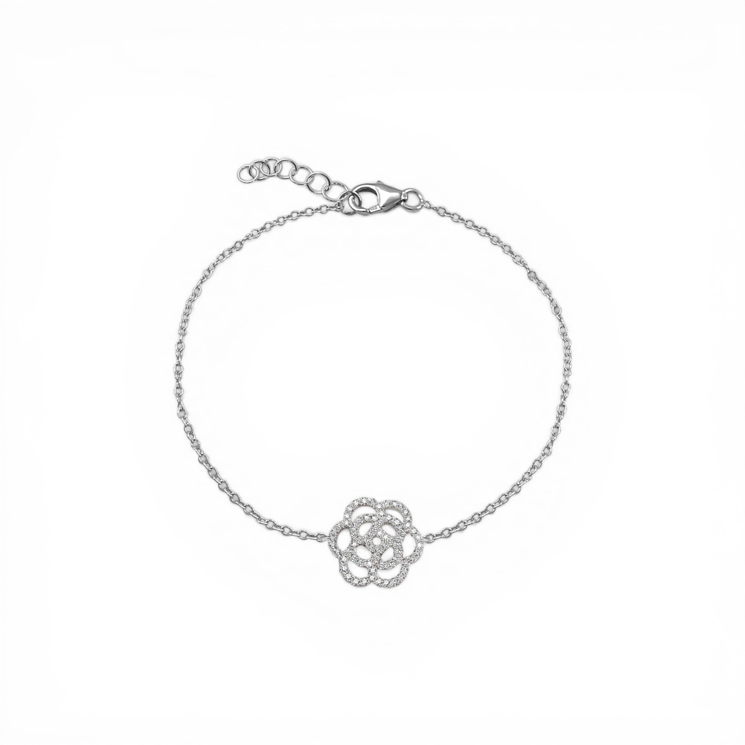 美式設計系列 天然鑽石手鍊