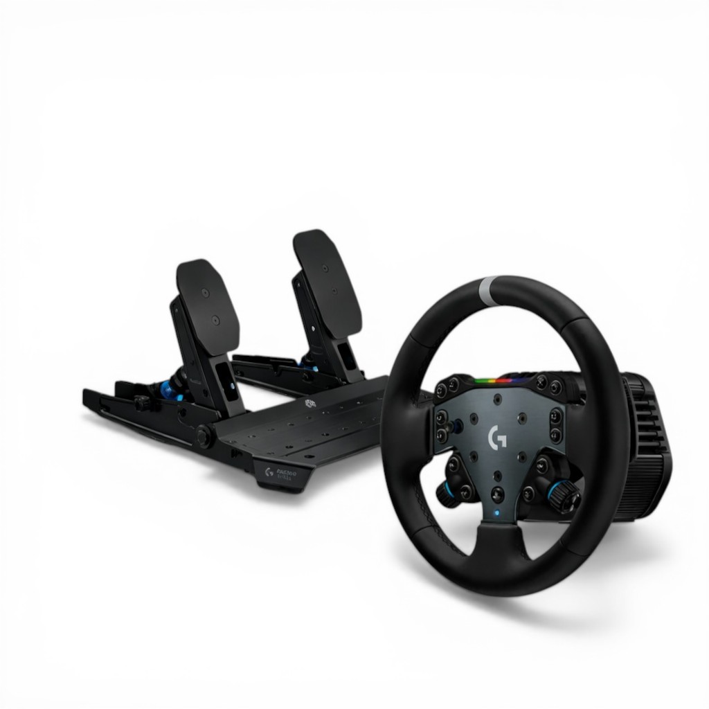 羅技RS50 賽車模擬方向盤+RS 專業賽車踏板