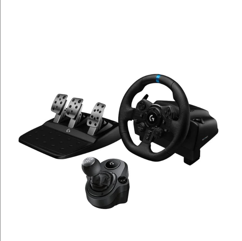 羅技 G923模擬賽車方向盤+變速器組合