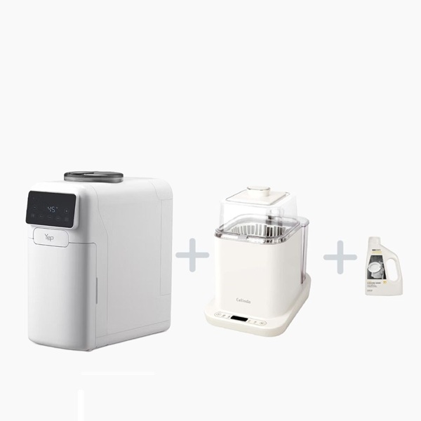 小淨寶奶瓶清洗機+洗碗粉1kg+咕嚕匠GULU全能瞬沸泡奶機