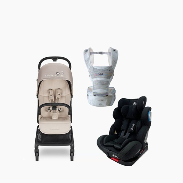 Easywalker Snoopy系列Buggy S推車+Flex全齡型汽座+nac nac充氣腰凳揹帶