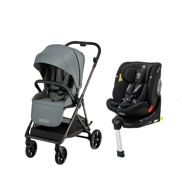 Sparco Karbon X碳纖維輕量雙向手推車 +Rapid 全成長型安全座椅