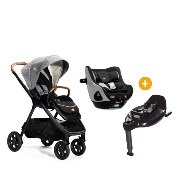 Joie finiti flex 推車+iharbour encore 全方位汽座+iBase encore 旋轉底座