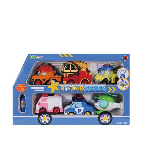 救援小英雄拼裝車6款套組