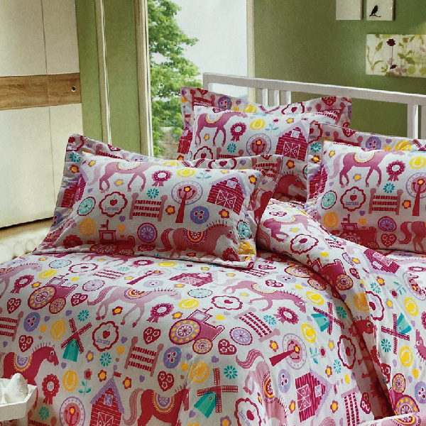 童趣精梳棉系列標準床包兩用被組