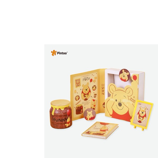 Pintoo 拼圖禮盒組-小熊維尼系列-維尼蜂蜜罐 441片