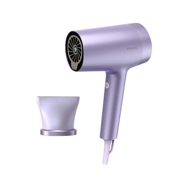 飛利浦水光感護色溫控負離子吹風機(霧銀紫) (BHD720/01)