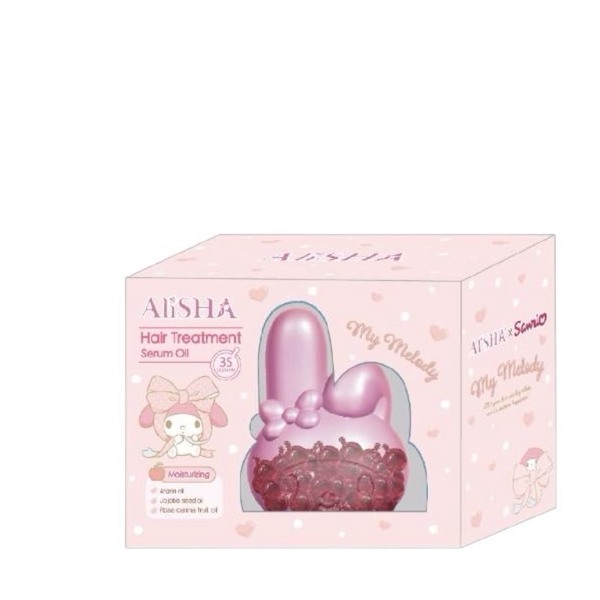 誠品書店 AliSHA免沖洗護髮精華油膠囊/保濕玫瑰/35粒/美樂蒂限定