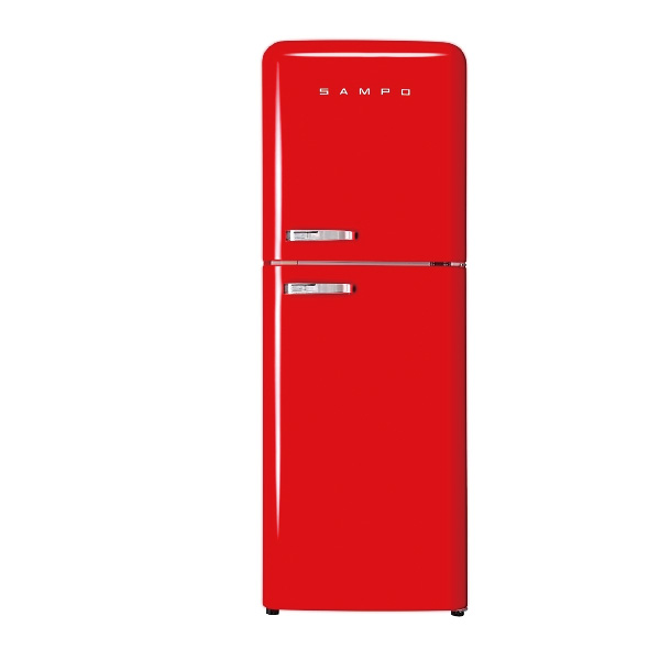 SAMPO 210L歐風美形變頻雙門冰箱 SR-C21D-R
