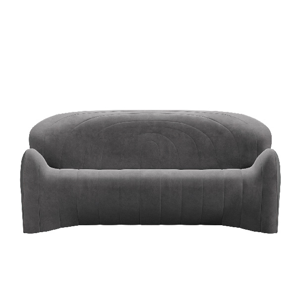 STYLE SOFA WL 豪華健康護脊三人沙發+單人沙發+腳蹬-皮質款-都市灰