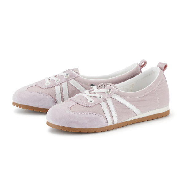 豬巴戈拼布設計免綁帶平底休閒鞋