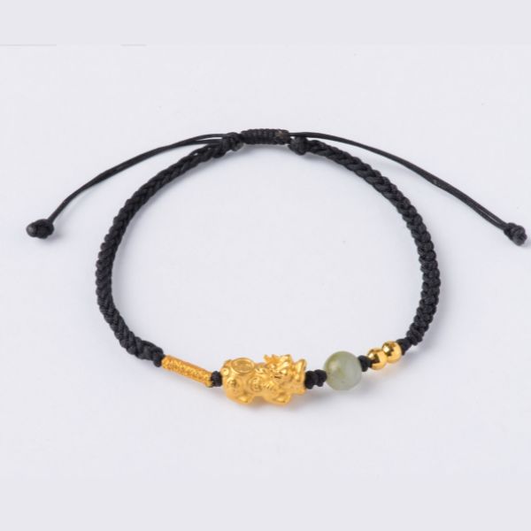 黃金手工編織手鍊