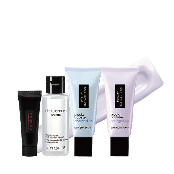 無極限亮白精華防曬乳組