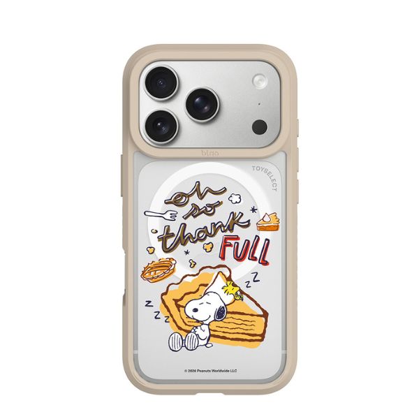 SNOOPY史努比靠著甜點睡覺極光霧透MagSafe iPhone手機殼