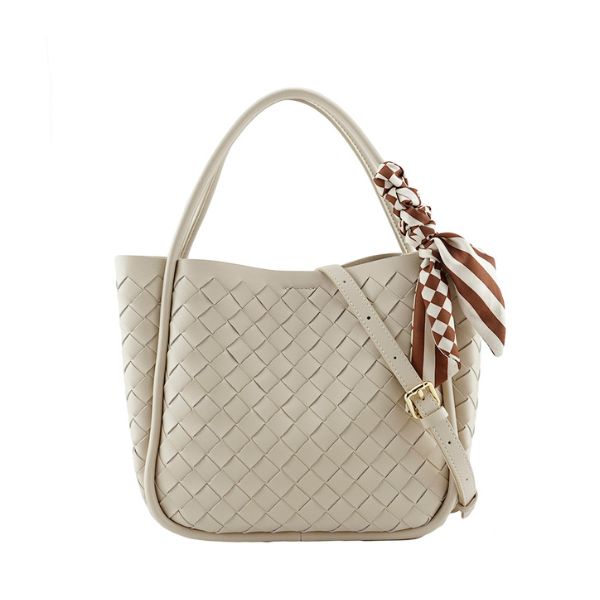 絲巾綁帶編織包