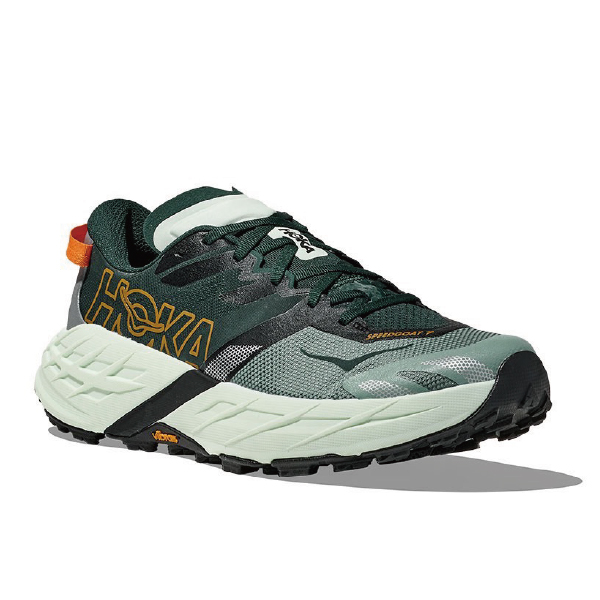 HOKA 男 Speedgoat 7 寬楦 越野鞋 葉影綠/海玻綠