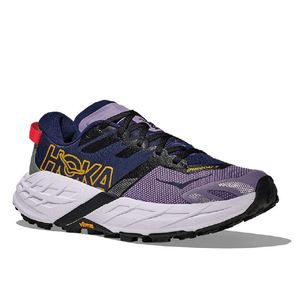 HOKA 女 Speedgoat 7 寬楦 越野鞋 莓香紅/星光紫