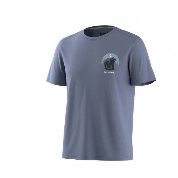 Smartwool 中性 塗鴉短Tee/月夜熊 暮藍