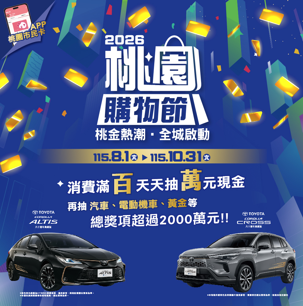 2026桃園購物節「桃金計畫」登場！